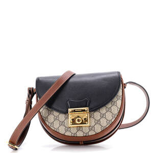 Gucci Padlock Saddle Shoulder Bag Gg #201514G19B